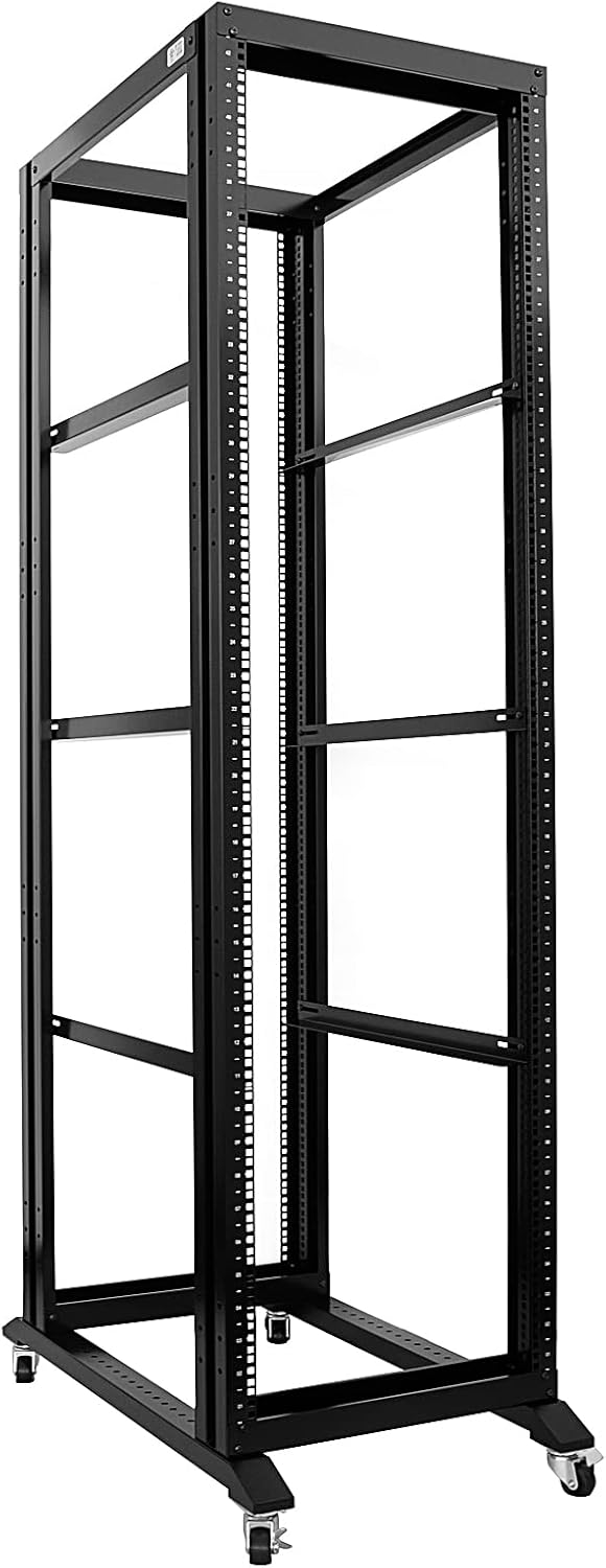 42U 4 Post Open Frame 19inch Server/Audio Steel Rack 31inch Deep Aluminum UL Certified