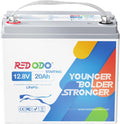 Redodo 12V 20Ah LiFePO4 Lithium Battery, 800 CCA Group U1 Lithium Marine Cranking Battery, 3X Starting Cycles Lithium Battery for Outboard Motor, Lawn Mower, ATV, UTV
