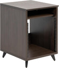 Gator Frameworks Elite Series 10U Studio Rack Desk with Slide-Out Tray and Rear Cable Passthrough, Dark Walnut Finish (GFW-ELITEDESKRK-BRN)