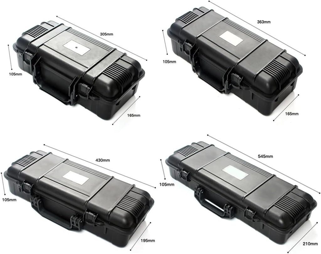 Multifunctional Tool Box Hard Carry Organizer Storage Box Waterproof Camera Photography Safety Protector Instrument Tool Box with Sponge for Garage(XL)