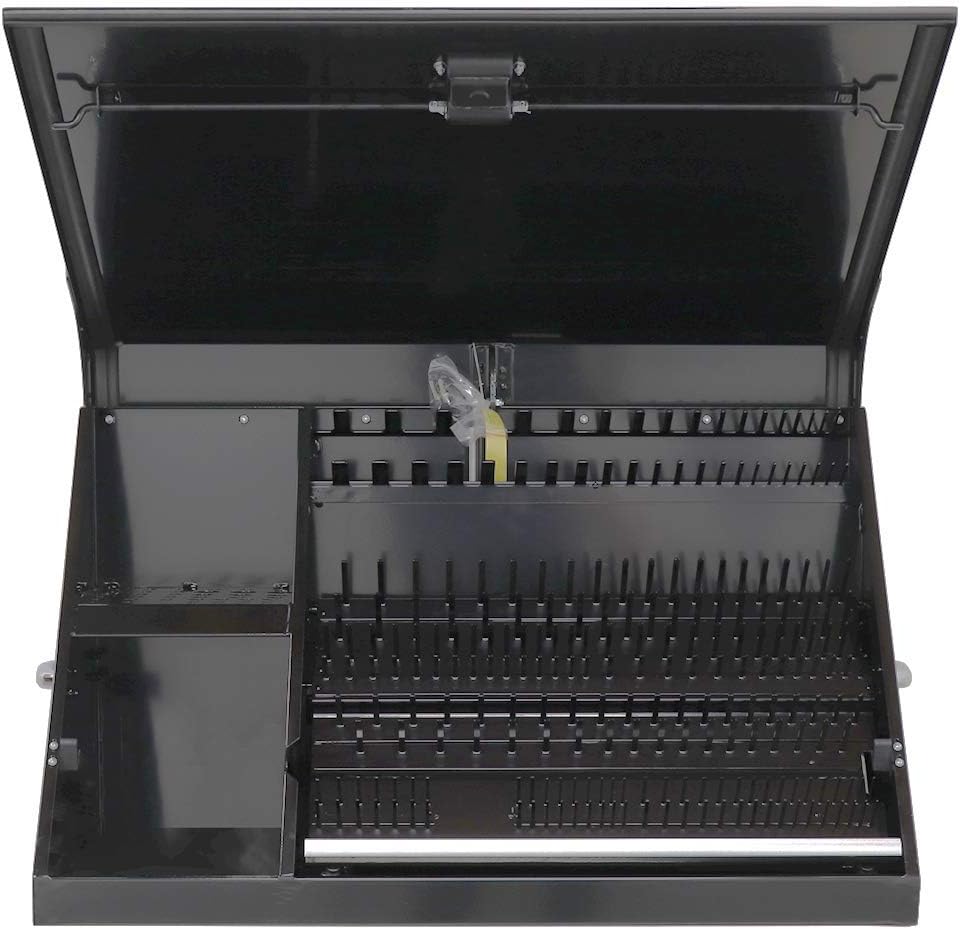 XL3617-36-Inch Portable Toolbox - 16-Gauge Construction - SAE and Metric Tool Chest - Weather Resistant Tool Box - (36' x 17')