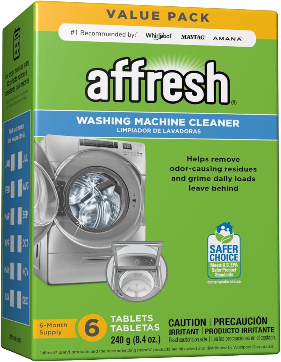 LB6504 650 CFM Variable-Speed 56-Volt Lithium-ion Cordless Leaf Blower 5.0Ah Battery & Affresh Washing Machine Cleaner, 6 Month Supply, Cleans Front Load and Top Load Washers