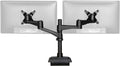 Vari Dual Monitor Arm 180 Degree - VESA Compatible Mount w/ 180 Degree Adjustment - Monitors up to 27 inches, 19.8 lbs - Double Arms for Compact Spaces - Computer Monitor Stand for Home or Office