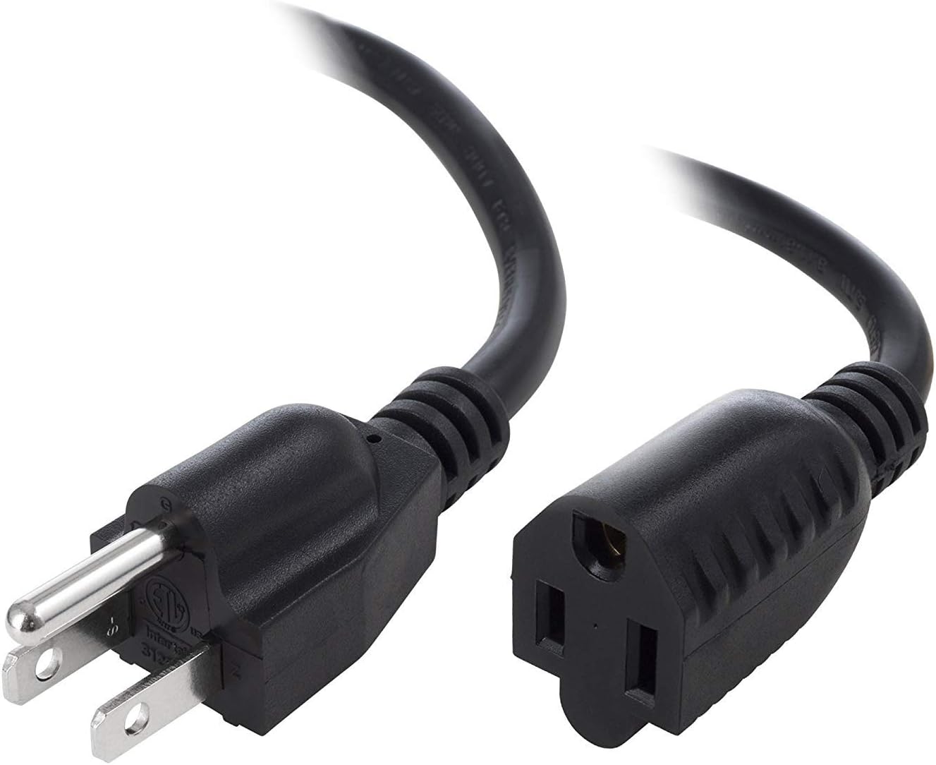 10 PCS, 16AWG Power Extension Cord Cable, Black 25 Feet, CNE592473