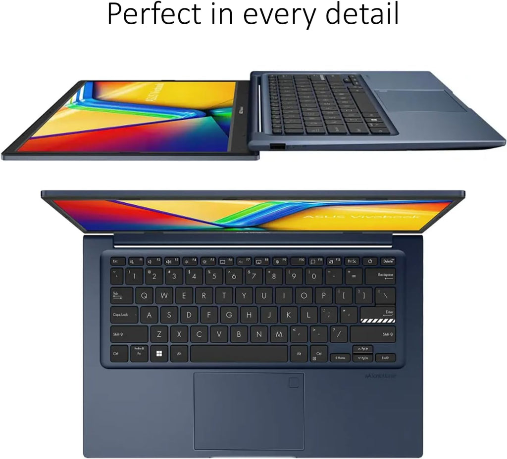 ASUS Vivobook 14 Inch FHD Laptop for Everyday Use | Intel Core 13th Gen 6-Core CPU | 16GB RAM, 256GB SSD | Quiet Blue | Windows 11 | 8HR Battery, FastCharge | Privacy Shutter | Intel UHD Graphics