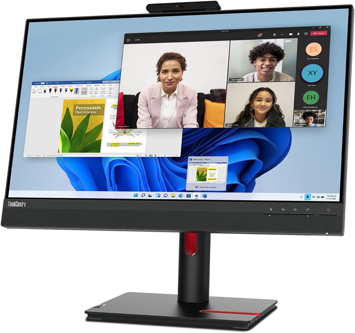 Lenovo ThinkCentre Tiny-in-One 24' Class Webcam LED Touchscreen Monitor - 16:9-4 ms,Full HD 1920x1080