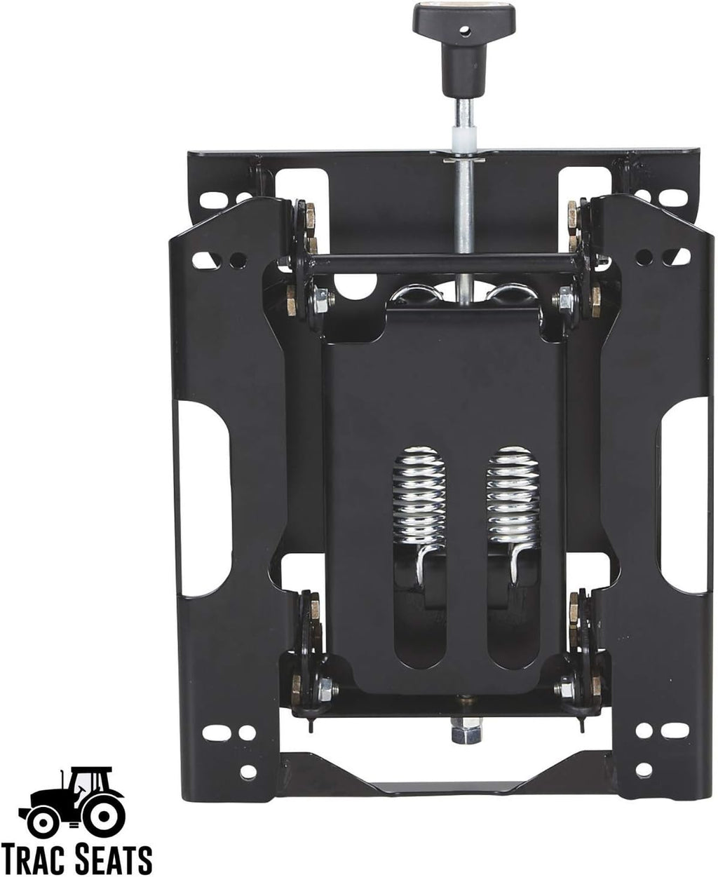 TRAC SEATS® Made in USA Seat Suspension Kit for Zero Turn Lawn Mower Tractor, Skid Steer, Forklift - Fits John Deere, Hustler, Exmark, Kubota, & More - Universal, Adjustable Seat Base, Heavy-Duty
