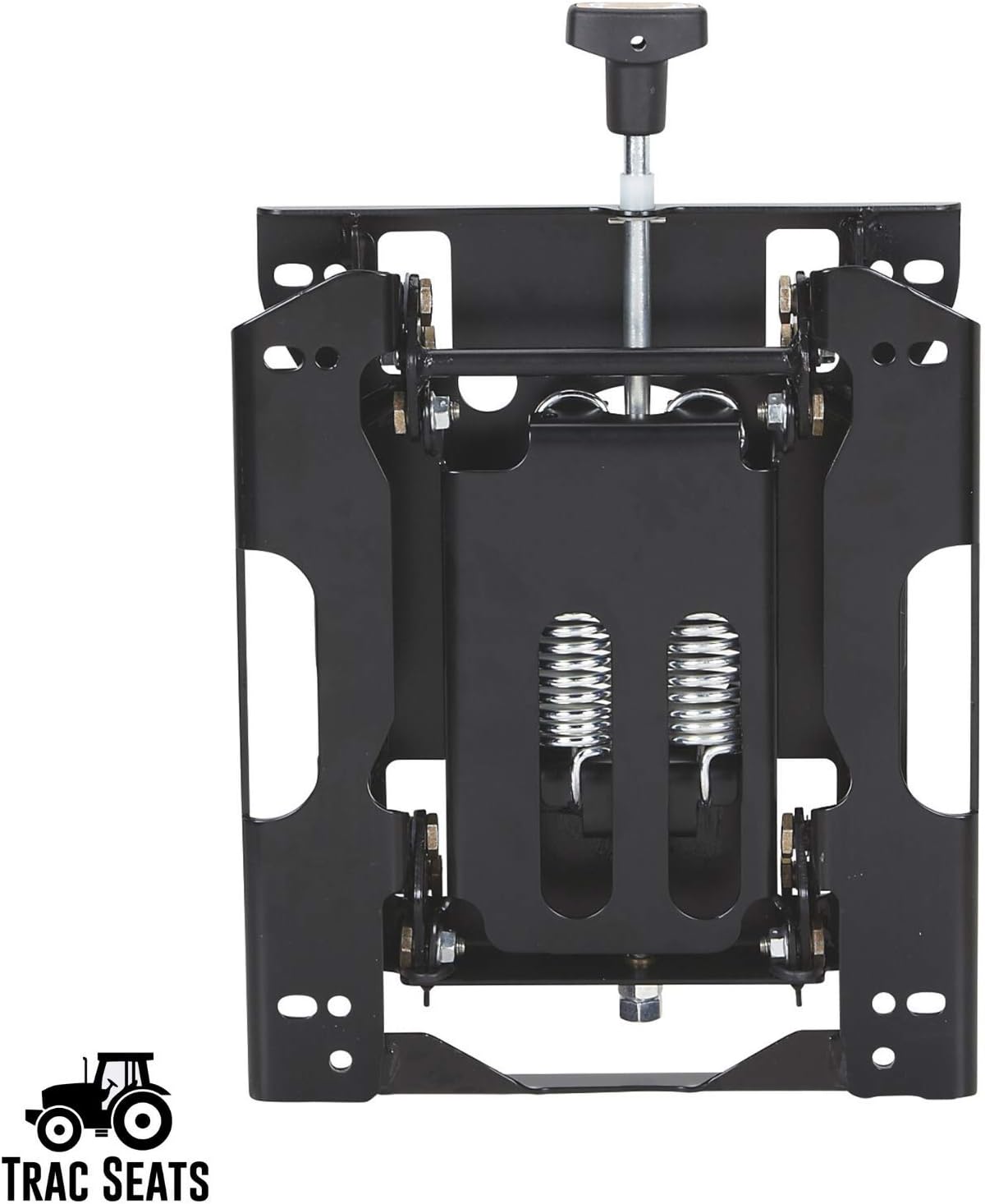 TRAC SEATS® Made in USA Seat Suspension Kit for Zero Turn Lawn Mower Tractor, Skid Steer, Forklift - Fits John Deere, Hustler, Exmark, Kubota, & More - Universal, Adjustable Seat Base, Heavy-Duty