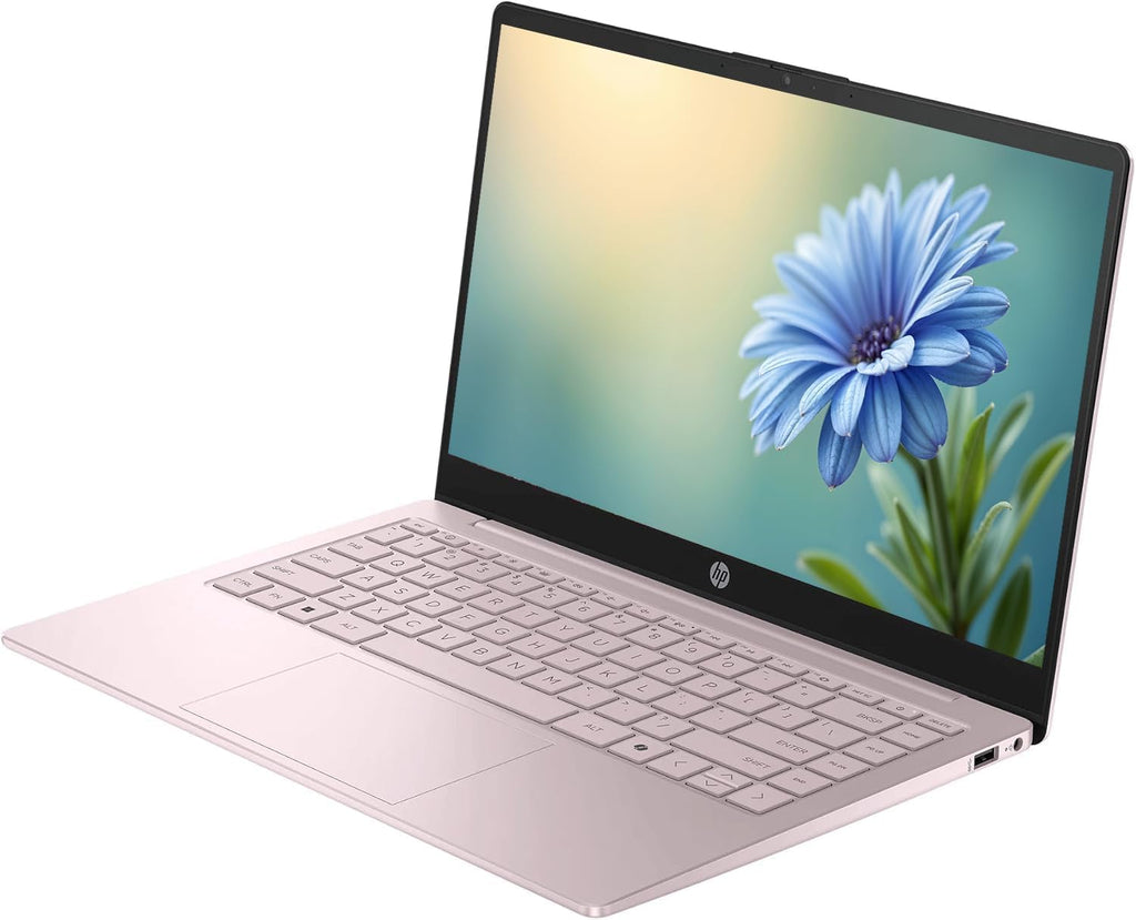 HP Portable 14' HD IPS Laptop, Intel Celeron N Processor Up to 3.59GHz, 4GB DDR4, 128GB SSD, HDMI, Webcam, 1 Year Office 365, Bluetooth, Windows 11, Pastel Pink