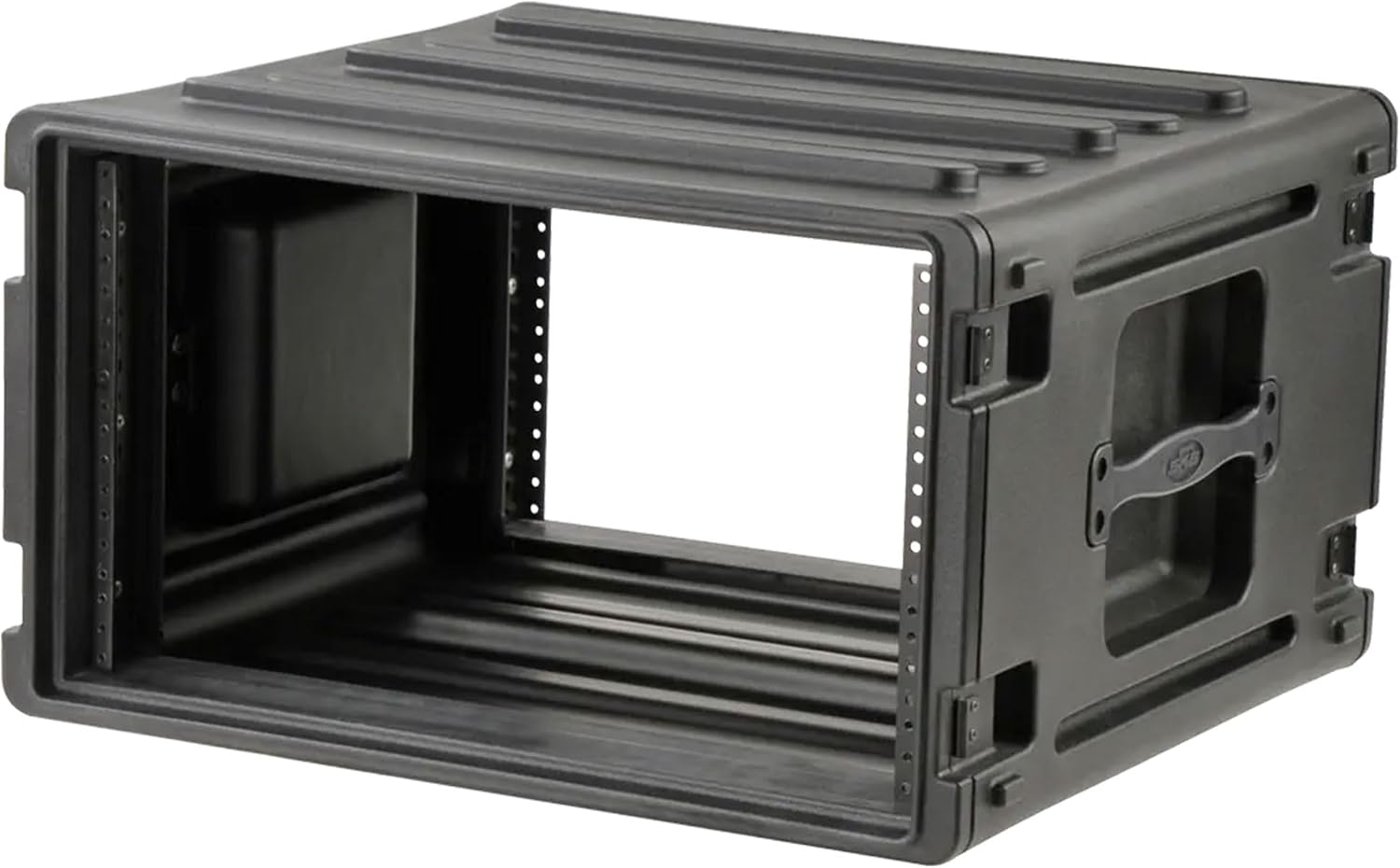 SKB 6U Roto Rack Case - Durable Polyethylene Gear Protector, Stackable, Waterproof with Twist Latches & Rubber Feet for Musicians, DJs, and A/V Equipment - Secure Transport & Storage Solution