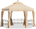 Garden Winds Replacement Canopy Top Cover Compatible with The Erommy 12ft Hexagon Gazebo - Riplock 350