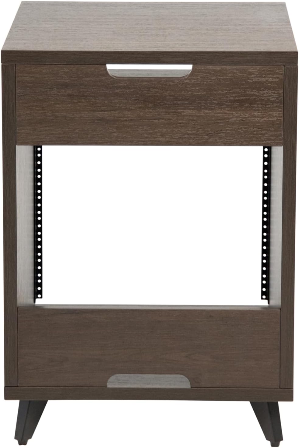 Gator Frameworks Elite Series 10U Studio Rack Desk with Slide-Out Tray and Rear Cable Passthrough, Dark Walnut Finish (GFW-ELITEDESKRK-BRN)