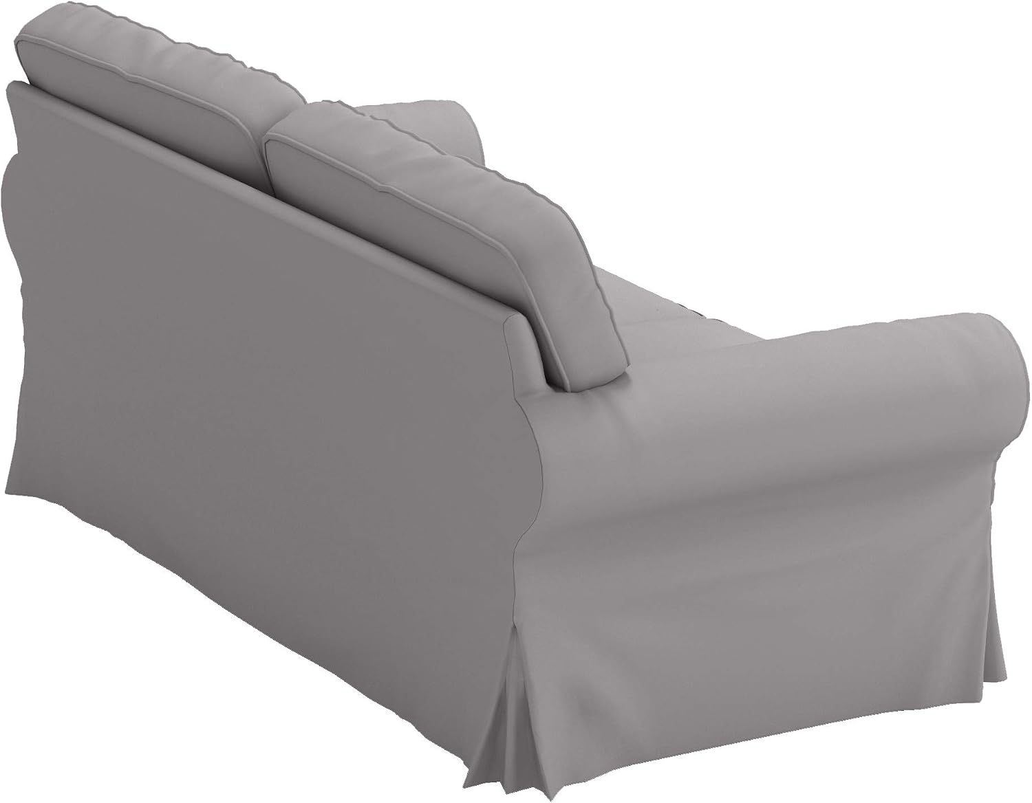 Heavy Duty UPPLAND (Not EKTORP) Sofa Cover Replacement Compatible with IKEA UPPLAND 3 Seat Sofa, Loveseat, Armchair, Sectional Corner, or Footstool Slipcover Only (Uppland 2 Cotton Light Gray)