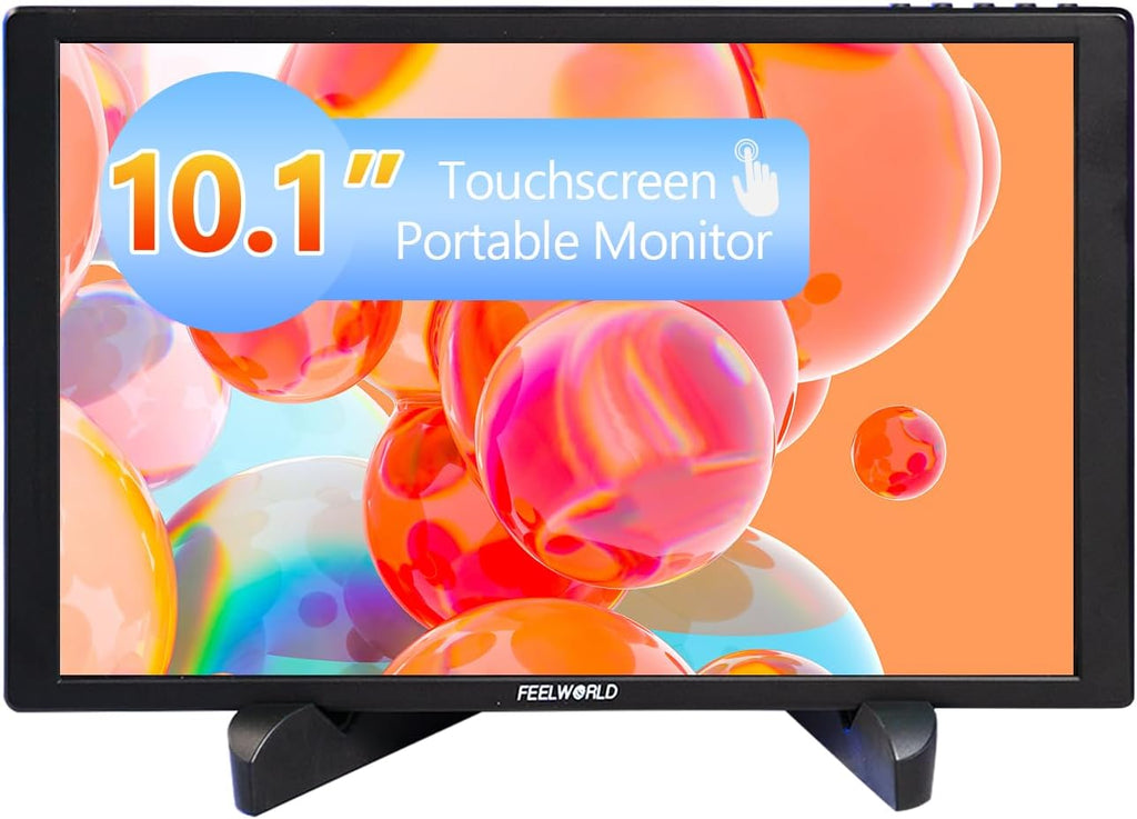 FEELWORLD D10 10.1inch 1920x1200 Telepromter Monitor Build-in Speakers 75mm Vesa,Image Flip Portable Touchscreen HDMI Monitor Compatible for for PC, Camera, Game Console