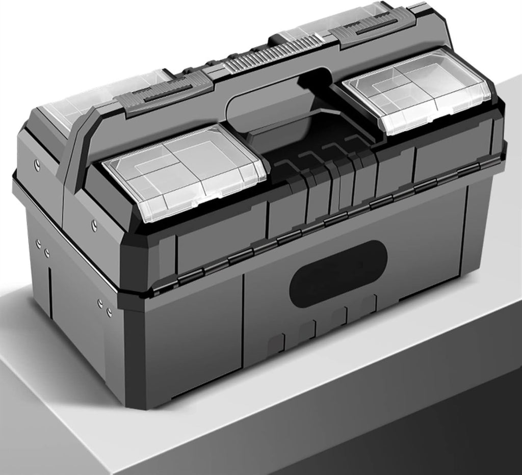 Portable Tool Box Multifunctional Tool Box Organizer Tool Storage with Adjustable Compartments Portable Tool Box with Handle Small Parts Box