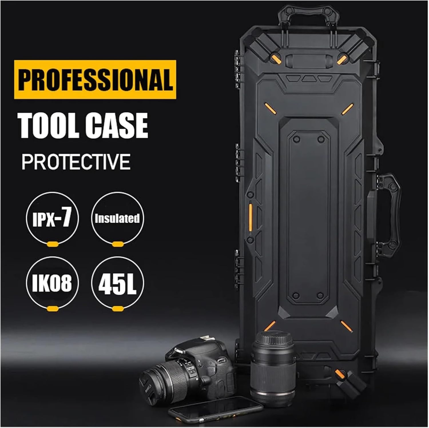 Tool Box Professional Box Tool Case Waterproof Big Airsoft Hunting Portable Tool Organiser for Bow Camera Storage (109cm/43inch) Tool Storage