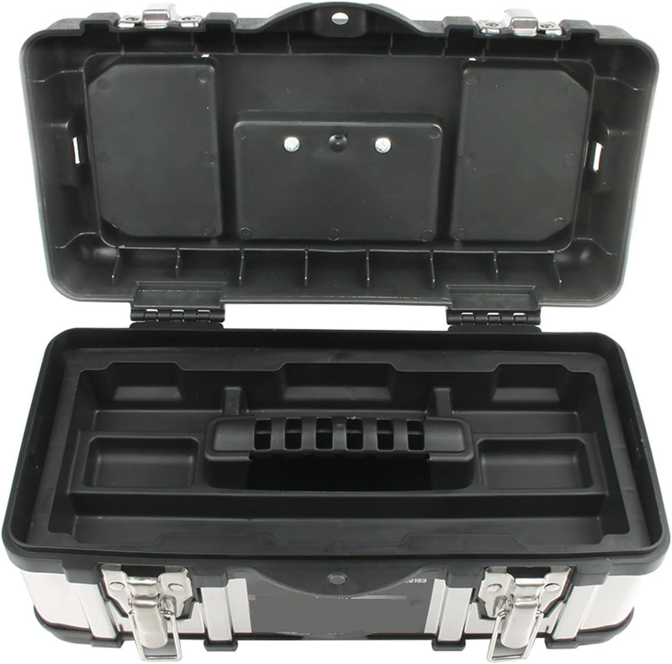 Portable Tool Box Plastic Large Stainless Steel Tool Box Home Repair Electrician Storage Box Work Tool Box Durable Storage Tool Box Small Parts Box