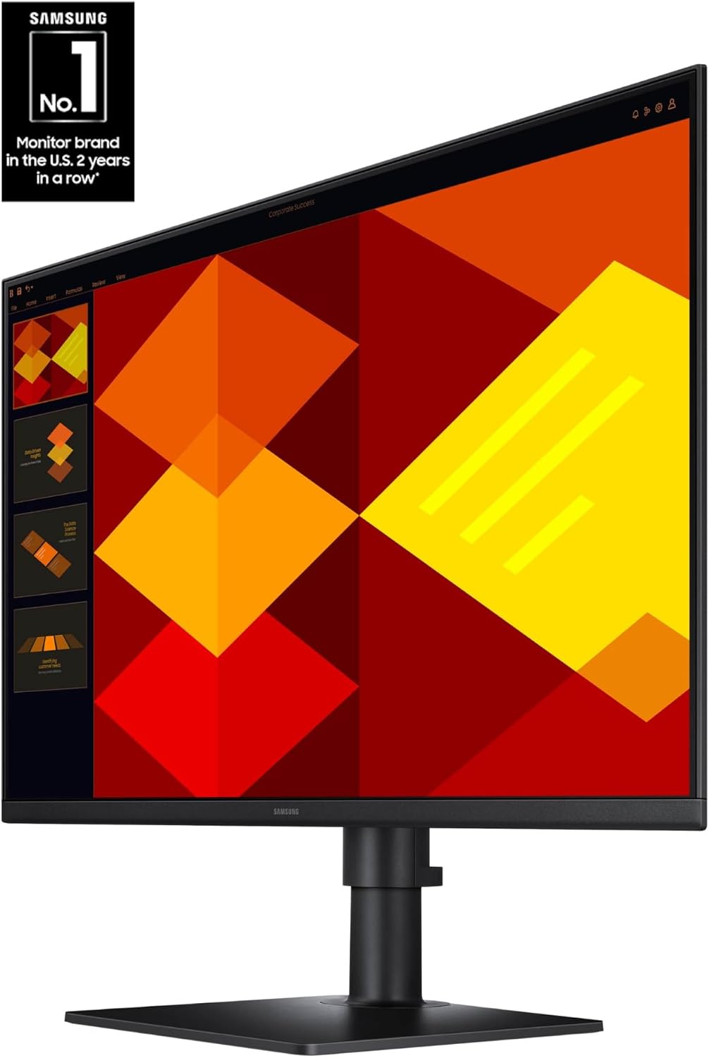 Samsung 27' (S40GD) Borderless Business Monitor with IPS Panel, 100Hz Refresh Rate, Eye Saver Mode, Ergonomic Design, Game Picture Mode, LS27D408GANXGO