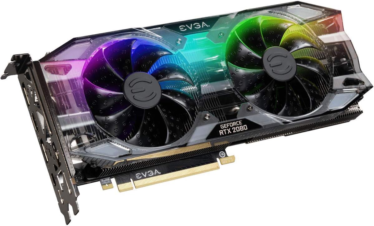EVGA GeForce RTX 2080 XC GAMING, 8GB GDDR6, Dual HDB Fans & RGB LED Graphics Card 08G-P4-2182-KR