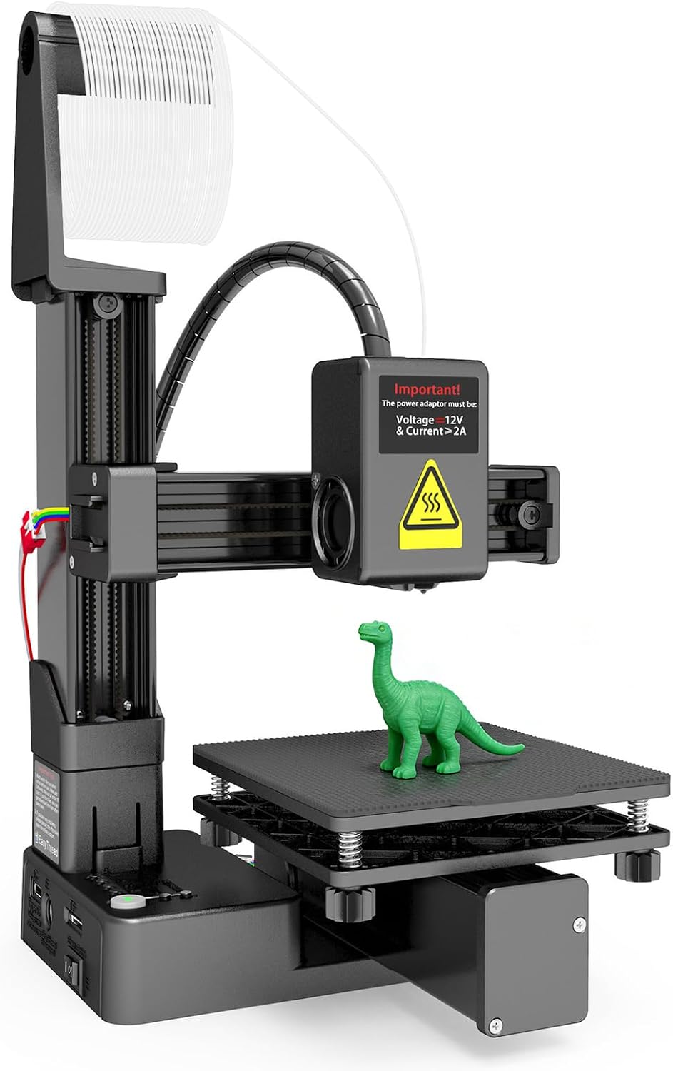 Gonetre Frequency Division Multiplexing 3D Printer for Beginners, FDM High Accuracy Fast Heating 3D Printing Machine 100x100x100mm Build Size, 1.75mm TPU PLA Filament Compatibility