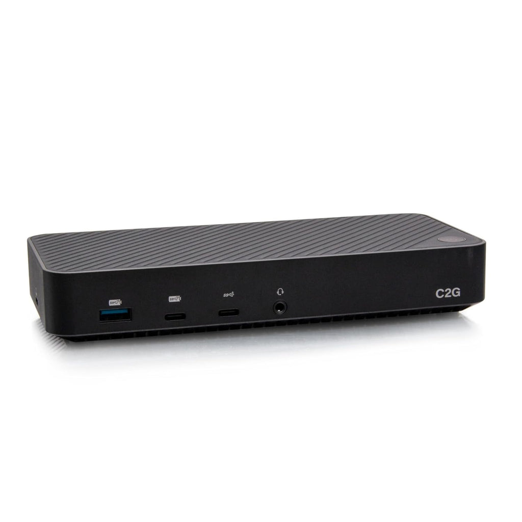 C2G USB-C® 11-in-1 Hybrid DisplayLink and DP Alt Mode Triple 4K Docking Station with HDMI®, DisplayPort™, Ethernet, USB, 3.5mm Audio and Power Delivery up to 100W