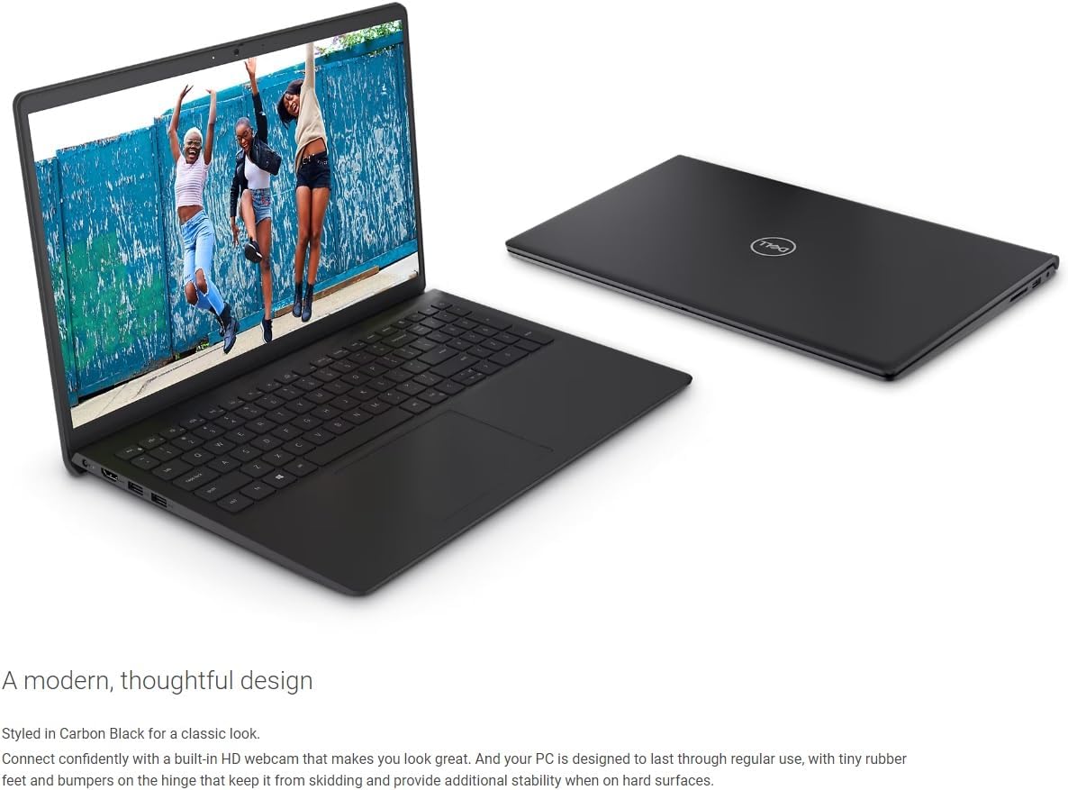 Dell 2023 Inspiron 15 Business Laptop, 15.6' 1920x1080 FHD, 12th Gen Intel i5-1235U 4.4 GHz,16G RAM, 512G SSD, Win 11 Pro, Webcam, Bluetooth, Carbon Black