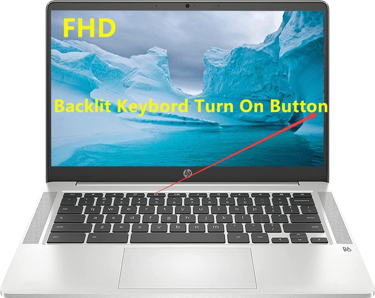 HP hromebook Laptop • 14 Inch Display • Intel Celeron N4120 Processor • 8GB RAM • 128GB eMMC • Intel UHD Graphics 600 • WiFi • Bluetooth • Backlit Keyboard • Chrome OS • Modern Gray (Renewed)