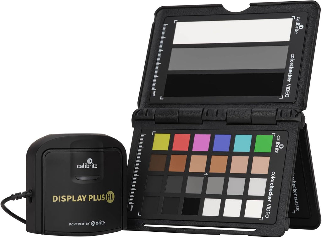 Calibrite Video Photo Kit with Display Plus HL Colorimeter and ColorChecker Passport Video 2, 10,000 Nit Monitor Calibration, Camera Reference System for Photo and Video Accuracy (CCPLHL-PPV2)