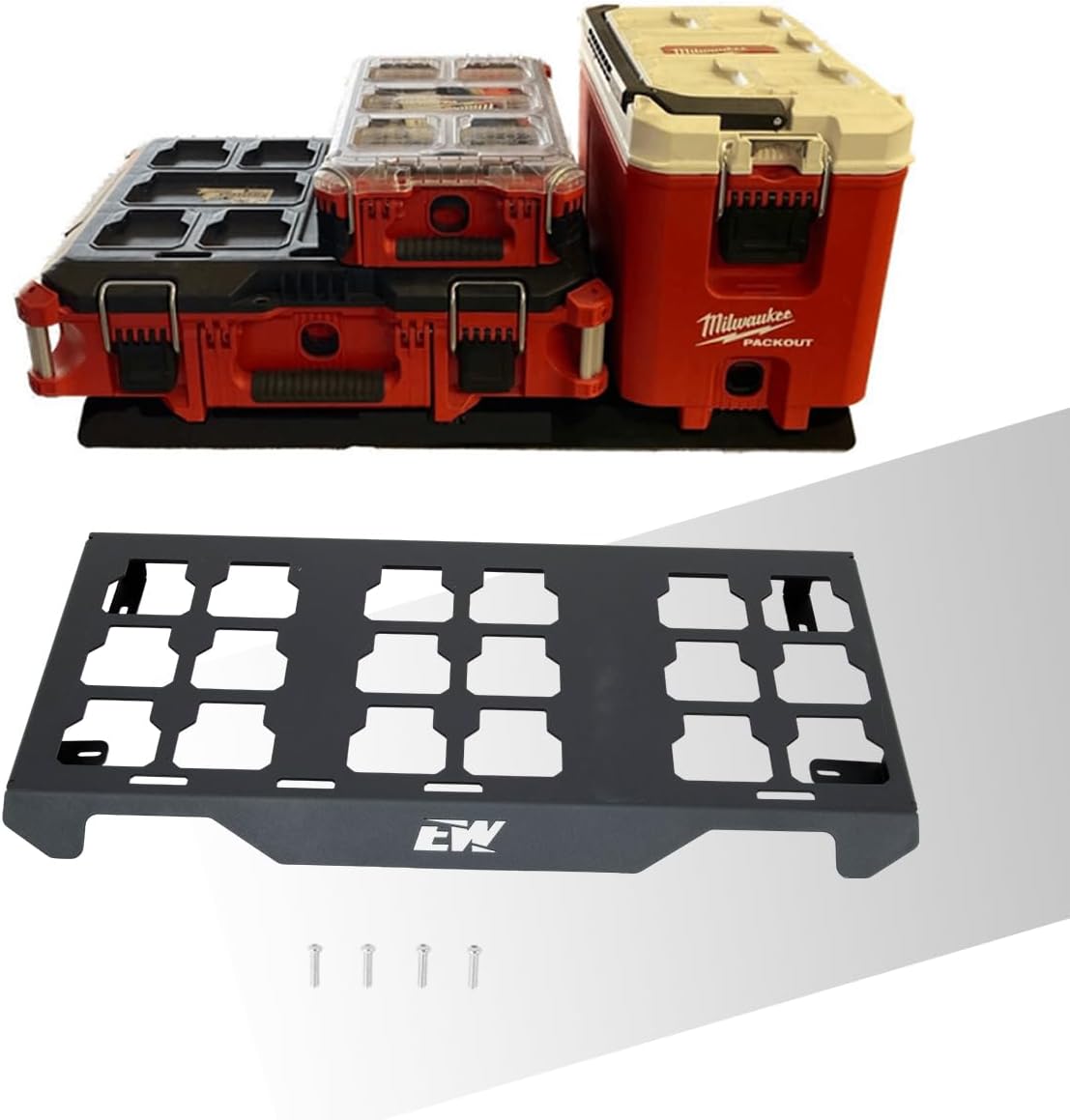 NIXFACE Offroad Packout Mount Packout HD Toolbox Mount Fit for Honda Talon 1000 UTV - Compatible with Milwaukee Packout