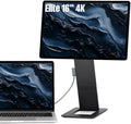 SOTSU FlipAction Elite 16' Portable Monitor | 4K | Super Compact | Pivot Rotate | 3840x2400 DCI P3 | 60Hz | 450 Nits | Full Metal CNC | Perfect Match for Mac and Windows (Space Black)