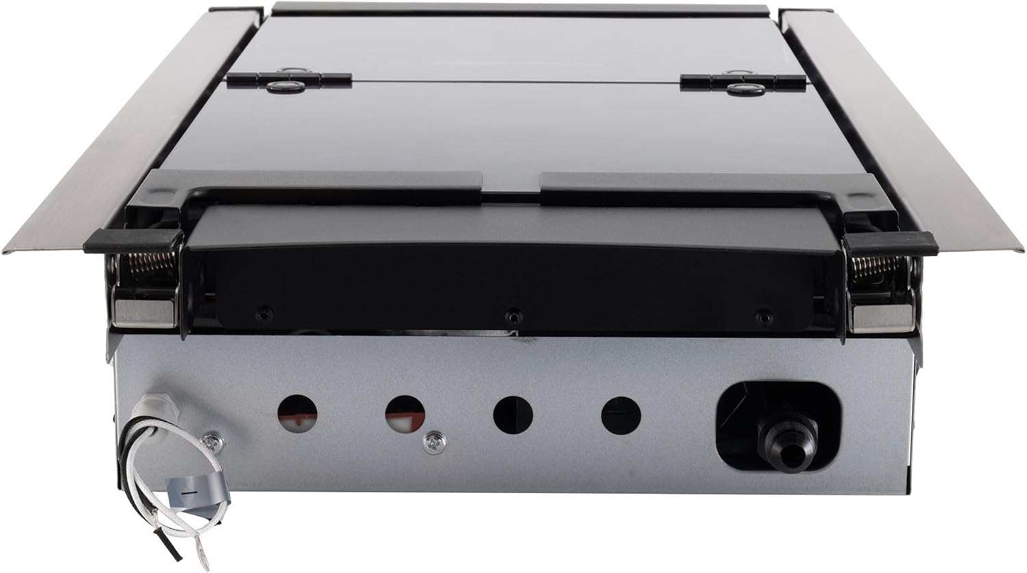 RecPro RV Built In Gas Cooktop | 2 Burner or 3 Burner | RV Cooktop Stove | 6,500 and 8,000 BTU Burners | Cover Included (2 Burner Black)