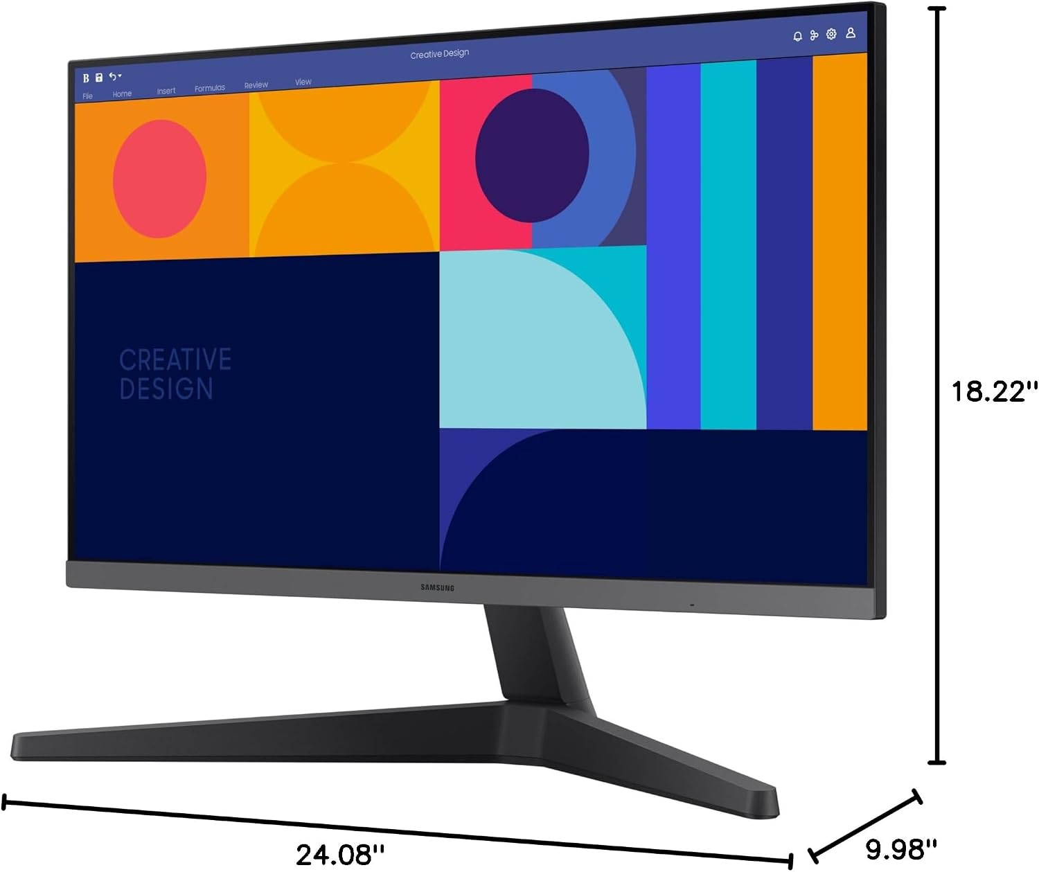 Samsung 27-Inch S33GC Series Business Essential Computer Monitor, IPS Panel, Tilt Only Display Stand, 100Hz, HDMI and DisplayPort, AMD FreeSync, Advanced Eye Care LS27C332GANXZA, 2023