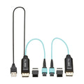TRIPP LITE Eaton Series 8K Long DisplayPort Extension Over Fiber up to 328 Feet / 100 Meters, MPO Fiber Optic Cable Terminations, 8K@60Hz, LSZH Jacket, 1-Year Warranty (P580F-000)