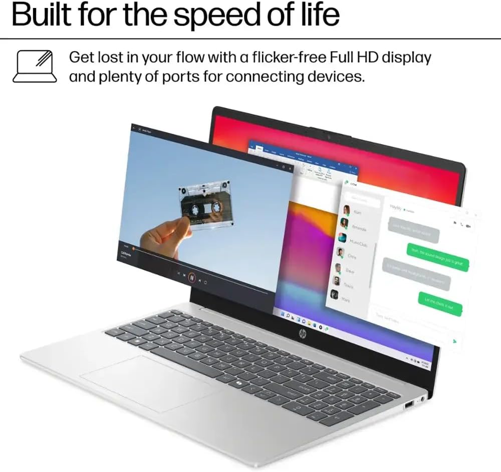 HP 15.6 Inch Touchscreen Business Laptop, Intel 13th i3-1315U(Up to 4.5GHz), 16GB RAM, 1TB SSD, 8H Battery Life, Fast Charge, Wi-Fi 6, Bluetooth 5.3, HD Camera, Windows 11 Pro, Accessories