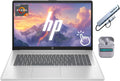 HP 17.3' Touchscreen Laptop Computer, Windows 11 Laptop 64GB RAM 2.5TB Storage (2TB SSD+512GB Docking Station Set), AMD Ryzen 5 7430U, HD+ 1600 x 900 Display, Copilot AI, SageNova Earphones, Silver