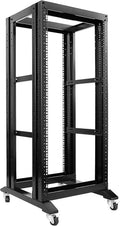 4 Post Open Frame 19inch Server/Audio Steel Rack Aluminum (22U-17)