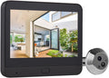 Smart Video Doorbell Camera, WiFi Door Peephole Camera with 4.3in Display Monitor, Tuya APP Wireless Digital Door Viewer, Smart Motion Detection, Night Vision, Rechargeable 5000Ah Battery