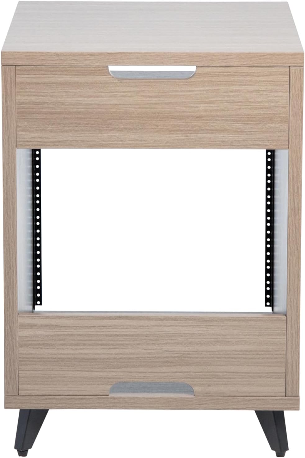 Gator Frameworks Elite Series 10U Studio Rack Desk with Slide-Out Tray and Rear Cable Passthrough; Driftwood Grey Finish (GFW-ELITEDESKRK-Gry)