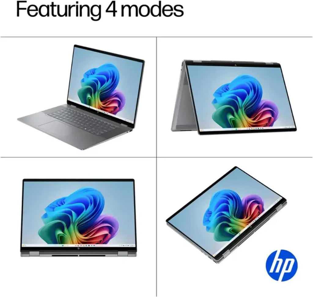 HP 2025 Envy 2-in-1 Laptop, OmniBook X Flip 16' FHD+ Touch, Copilot+ PC, AMD Ryzen AI 5 340 (8-Core), 16GB RAM, 512GB SSD, AMD Radeon 840M, 21H Battery, Win 11 W/Stylus Pen
