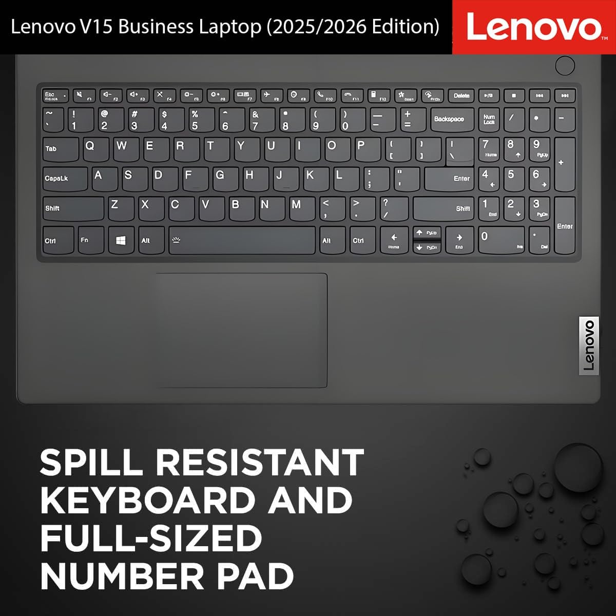 Lenovo 2025 New V15 Business Laptop(2025/2026 Edition) with Microsoft Office, Intel Powerful CPU, 16GB RAM, 512GB SSD, 15.6' FHD Display, Ultra Quiet Design, Long Battery Life, Windows 11 Pro-WOWPC