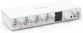 TOPPING E4X4 Pre USB Audio Interface - Dual USB-C Ports, 24bit/192kHz, 4IN/4OUT, Dual Headphone Outputs, Low Noise, Real-Time Monitoring, Mixer, for PC, Mac, iPhone, Professional Recording (White)