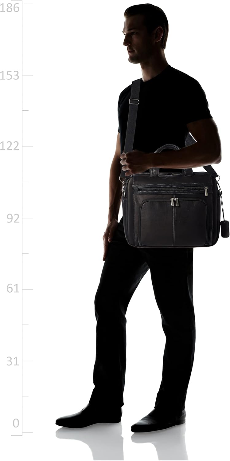 Kenneth Cole REACTION 'Out of the Bag' Manhattan Colombian Leather 15.6' Laptop Briefcase Travel Business Case Bag