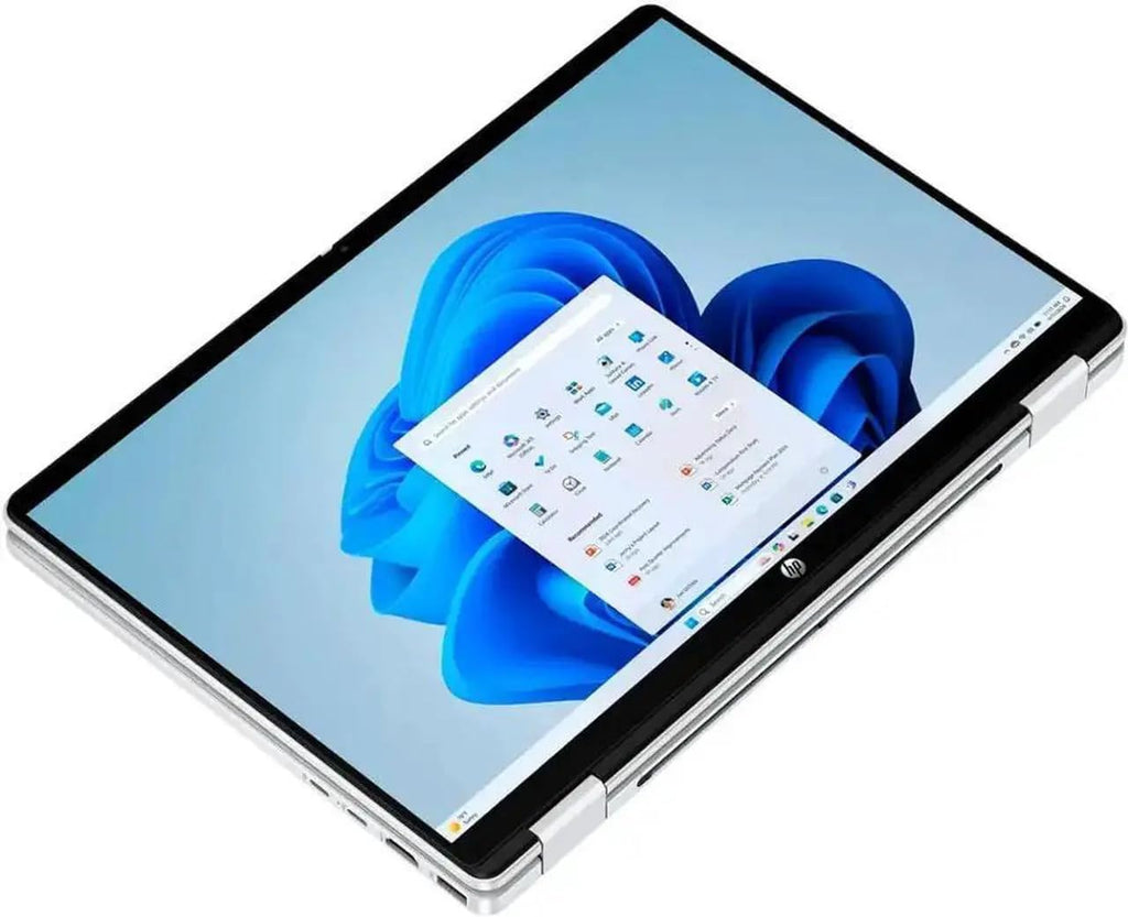 HP OmniBook 5 Flip 2-in-1 14' Full HD+ Touch-Screen Laptop | Intel Core 5 120U|Intel Graphics| Copilot | Webcam| Silver | 8GB RAM DDR5 | 512GB SSD |Windows 11 Home |Bundle with USB 3.0 Hub