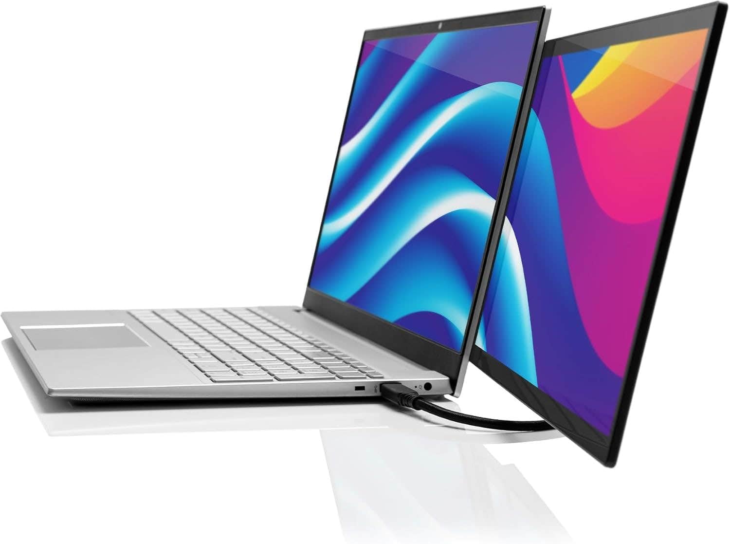 SideTrak Swivel Pro Touch 13.3' Portable Monitor for Laptop | Touchscreen Dual Display, Patented 360° Swivel Hinge, Laptop Screen Extender | Ultra-Slim USB-C®, PC & Chrome Compatible