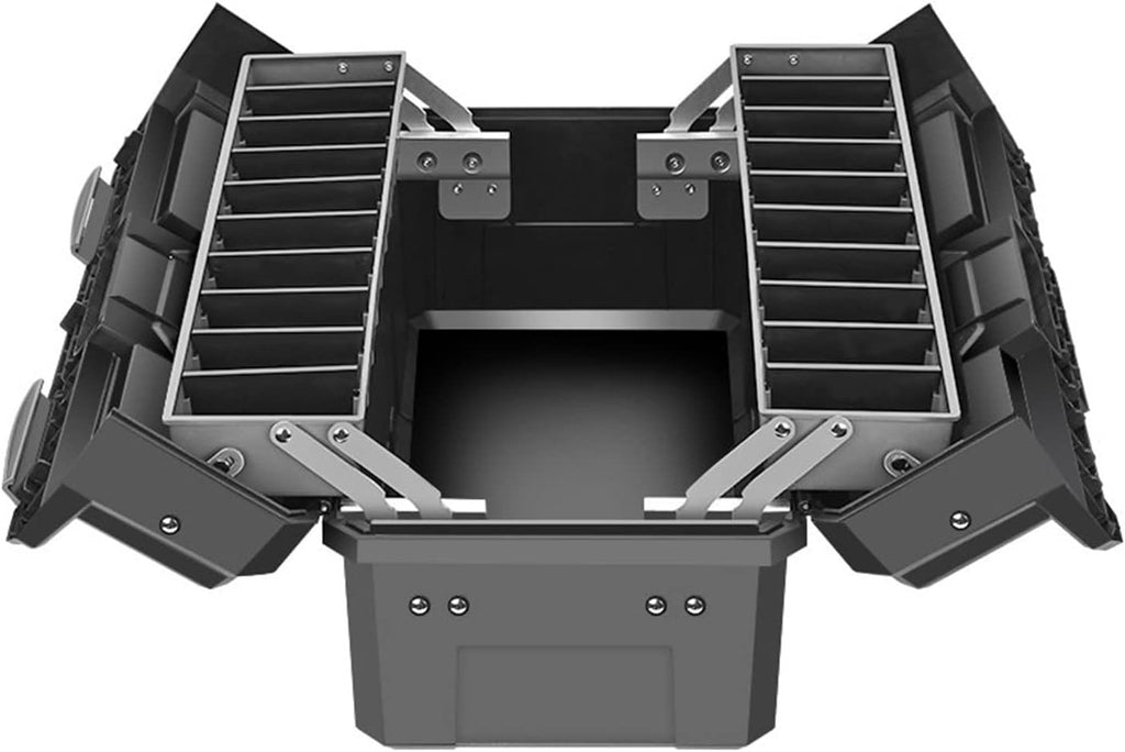 Portable Tool Box Multifunctional Tool Box Organizer Tool Storage with Adjustable Compartments Portable Tool Box with Handle Small Parts Box
