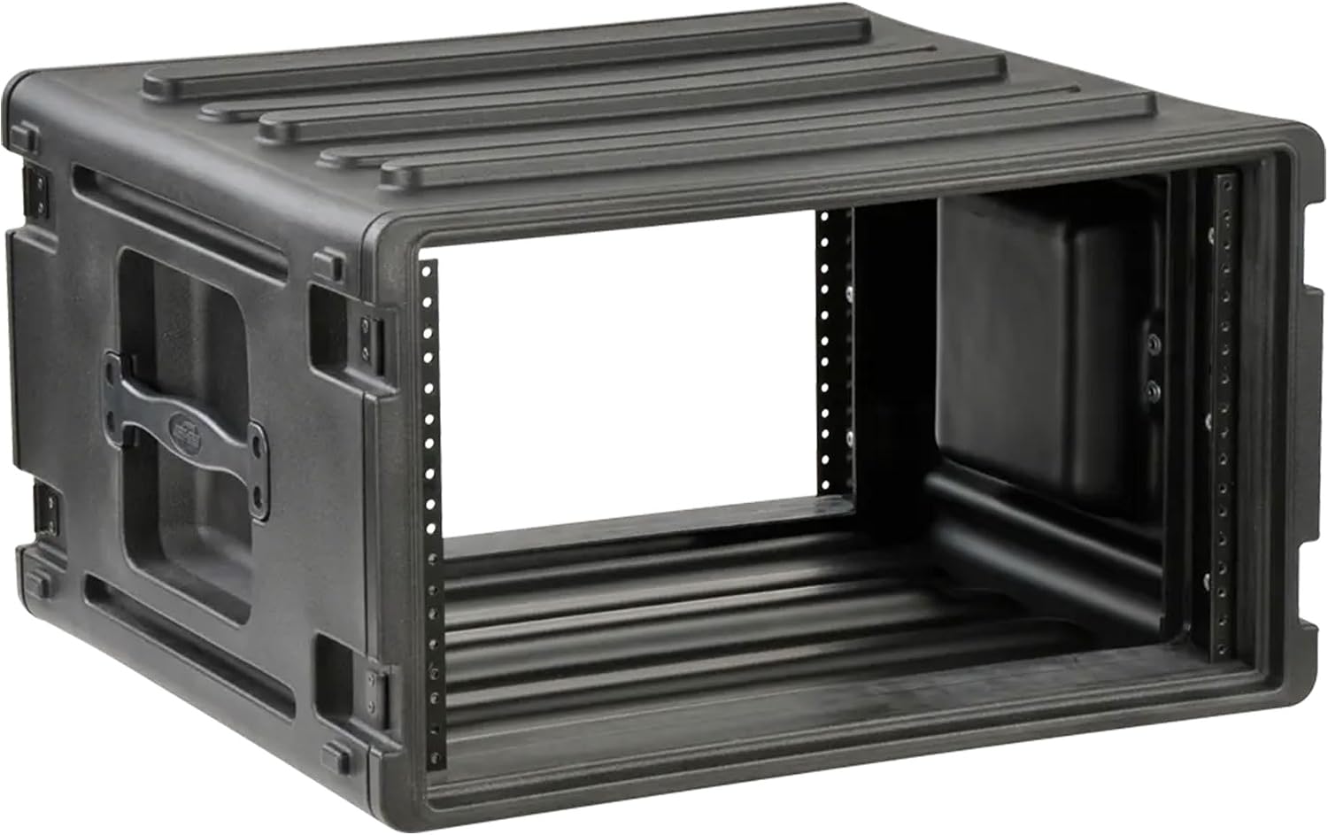 SKB 6U Roto Rack Case - Durable Polyethylene Gear Protector, Stackable, Waterproof with Twist Latches & Rubber Feet for Musicians, DJs, and A/V Equipment - Secure Transport & Storage Solution