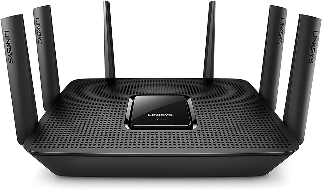 Linksys WiFi 5 Router, Tri-Band, 3,500 Sq. ft Coverage, 25+ Devices, Speeds up to (AC4000) 4.0Gbps - EA9300