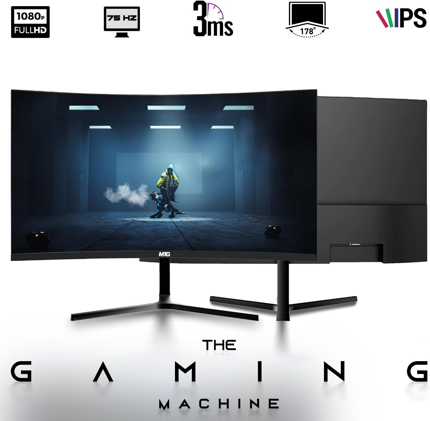 Dell Optiplex Tiny Mini Desktop PC, Intel Core i5, 32GB RAM, 1TB SSD with 32 inch Curved Monitor, AI Enabled RGB Keyboard Mouse, RGB Soundbar and Webcam Windows 11 Pro (Renewed)