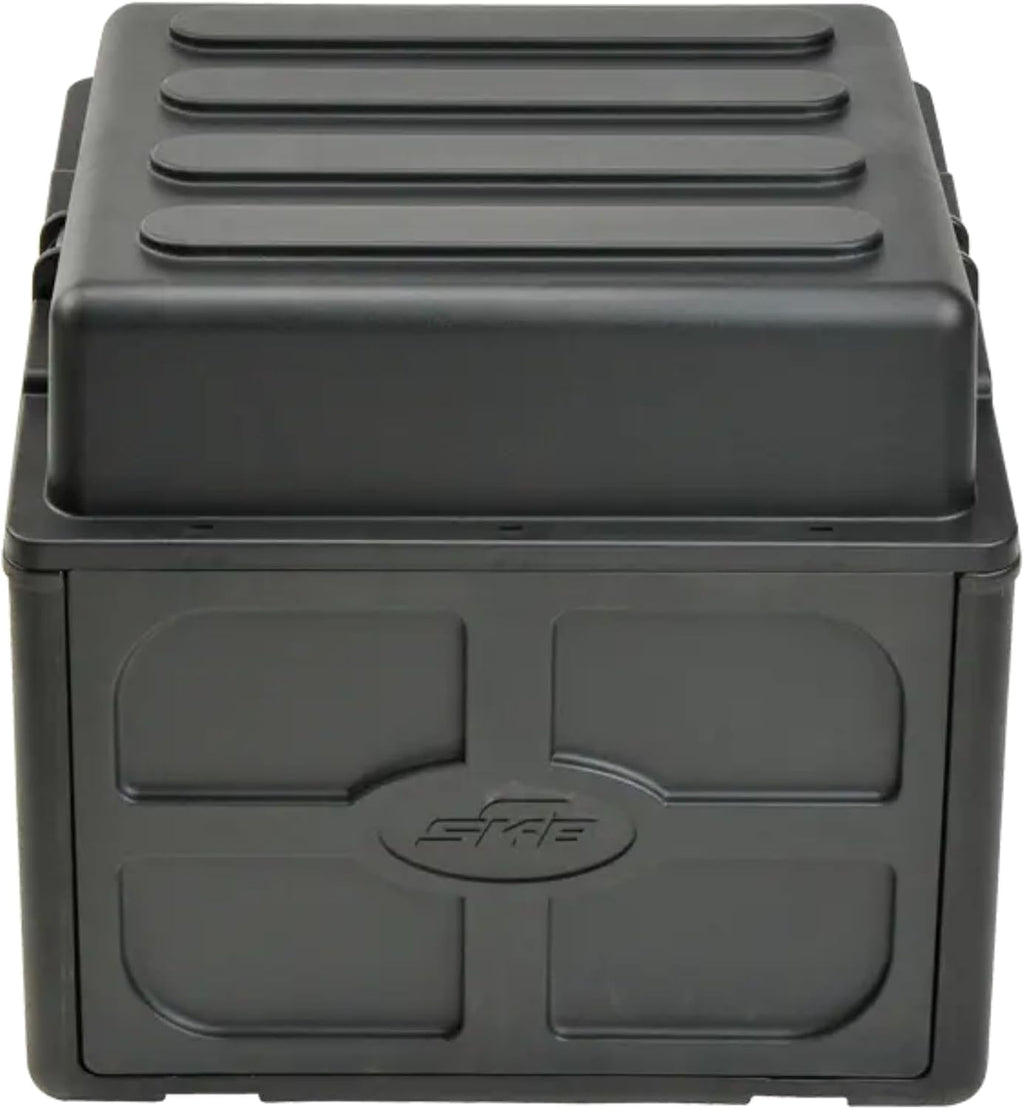 SKB Roto Rack/Mixer Console, 10U Slanted Rackmount on top, 6U Rackmount in Front with Steel Threaded Rails, Hard Lid and Doors and Side Access Ports