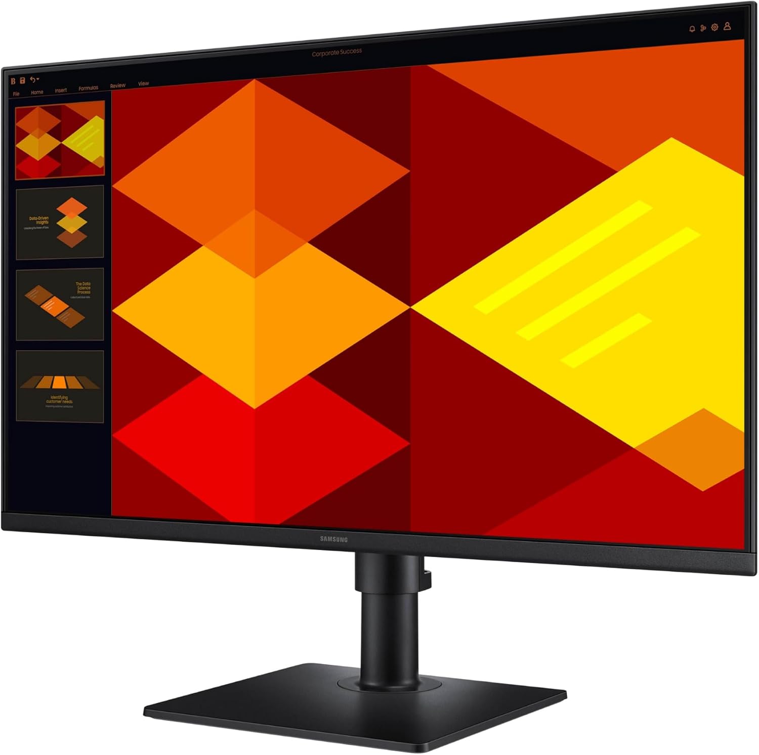 Samsung 27' (S40GD) Borderless Business Monitor with IPS Panel, 100Hz Refresh Rate, Eye Saver Mode, Ergonomic Design, Game Picture Mode, LS27D408GANXGO